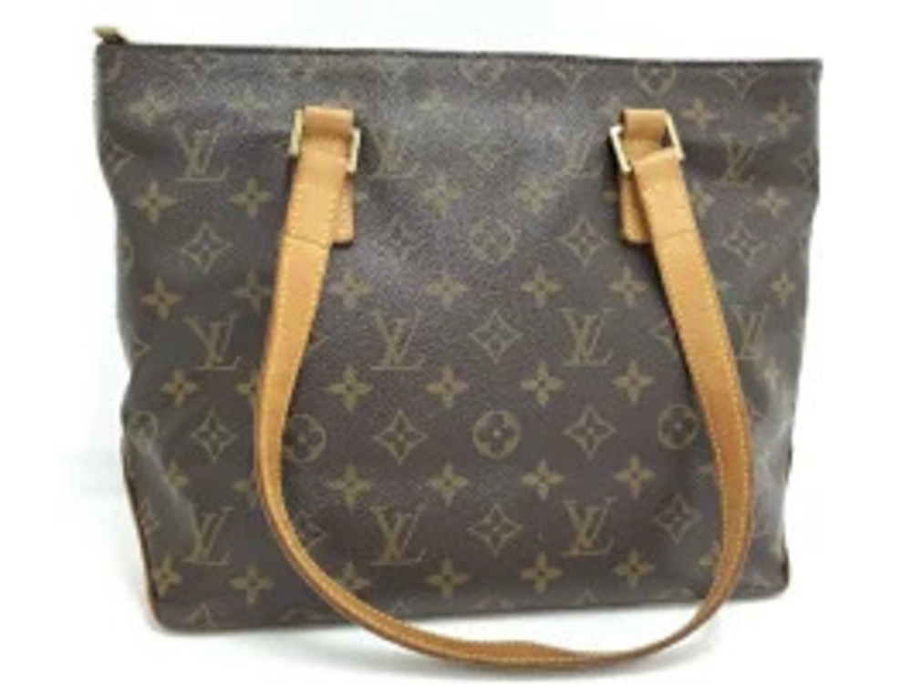 Louis Vuitton Cabas Monogram Piano Bag Tote Brown